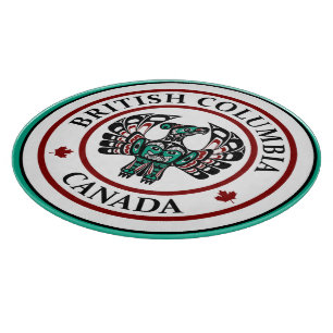 Native American Red Black Haida Art Thunderbird Cutting Board