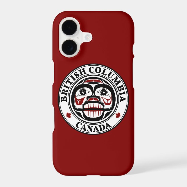 Native American Red Black Haida Weeping skull (Back)