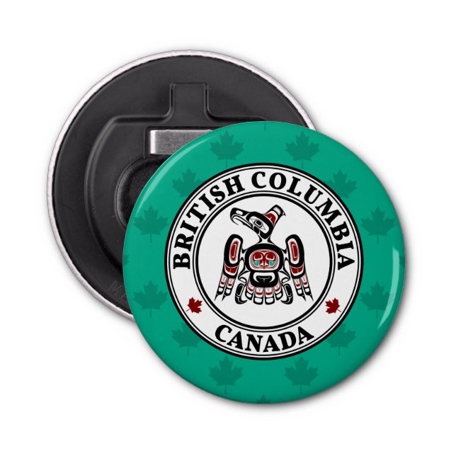 Native American Red Black Kaigani Thunderbird Bottle Opener (Front)