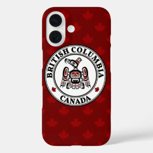 Native American Red Black Kaigani Thunderbird iPhone 16 Case