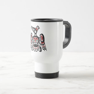 Native American Red Black Kaigani Thunderbird Travel Mug