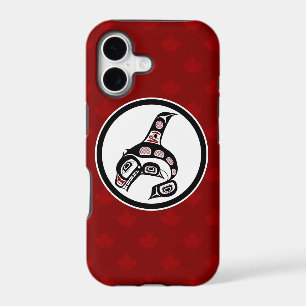 Native American Red Black Vector Art Killer Whale