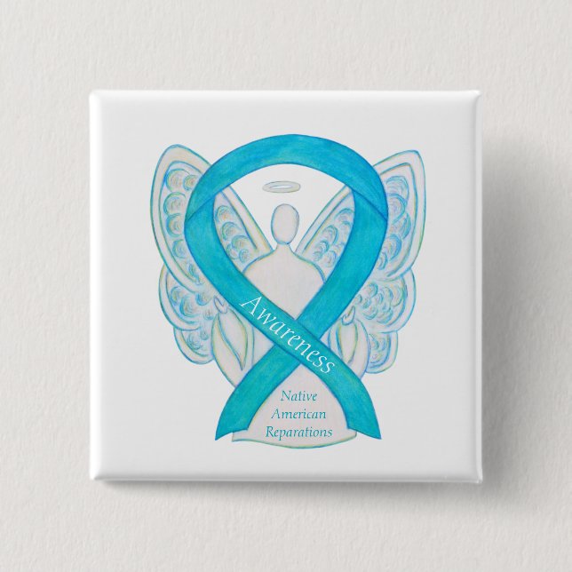 Native American Reparations Awareness Ribbon Pins (Front)