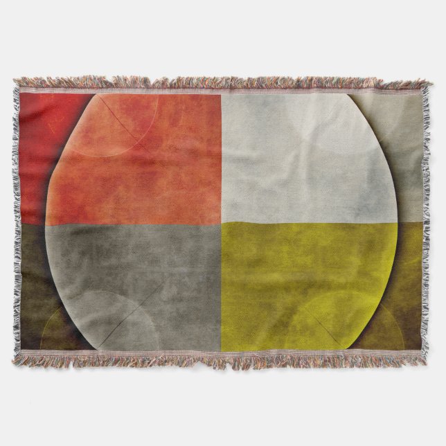 Native American Sacred Hoop Throw Blanket (Front)