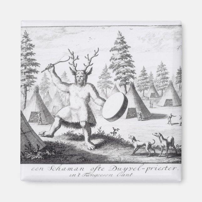 Native American Shaman Magnet (Front)