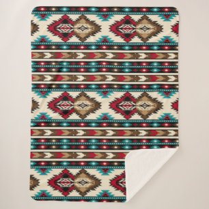 Native American Sherpa Blanket