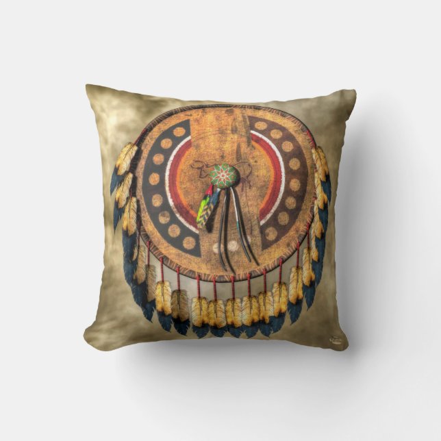 Native American Shield Cushion (Front)