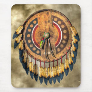 Native American Shield Mouse Pad