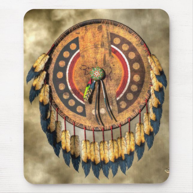 Native American Shield Mouse Pad (Front)