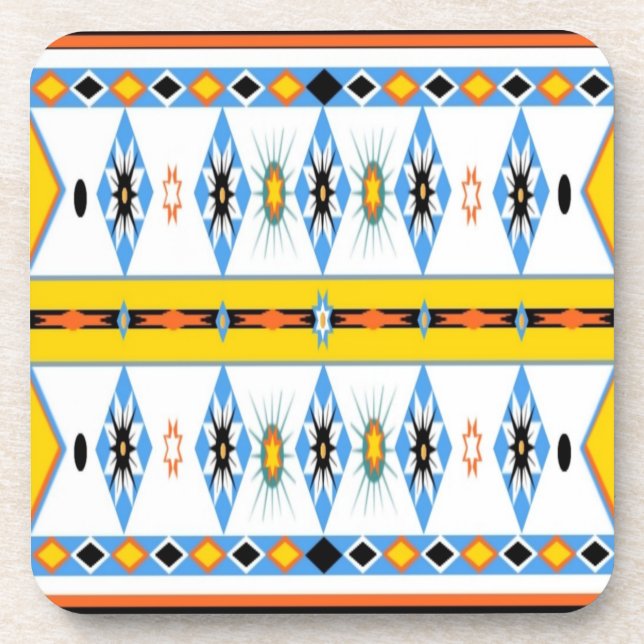 Native American Shoshone Cork Coaster (Front)