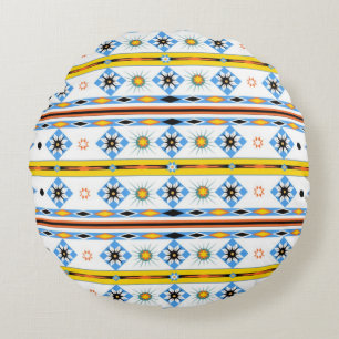 Native American Shoshone Round Cushion