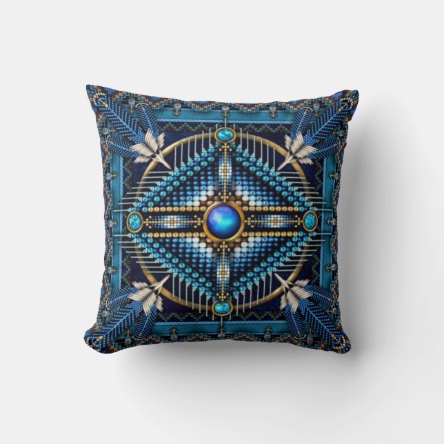 Native American Shower Curtains Cushion (Front)
