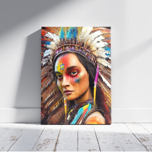 Native American Sioux  Canvas Print