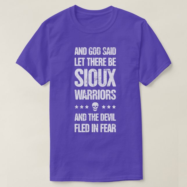 Native American Sioux Pride  T-Shirt (Design Front)