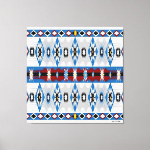 Native American Sioux Stretched Canvas Print