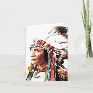 Native American Sitting Bull Note Card