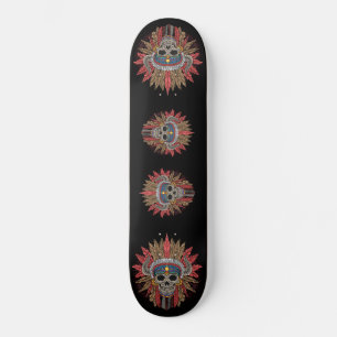 Native American Skeleton Chief Skateboard