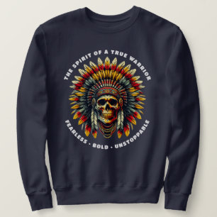 Native American Skull Chief Sweatshirt