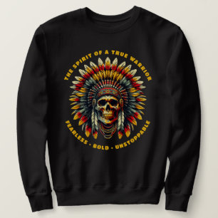 Native American Skull Chief Sweatshirt