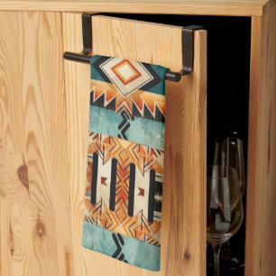 Native American Southwest Design Personalised Tea Towel