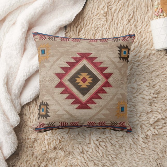 Native American Southwestern Tribal Cushion (Blanket)
