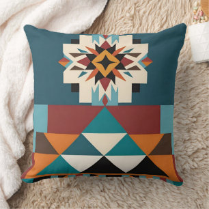 Native American Southwestern Tribal Design Cushion