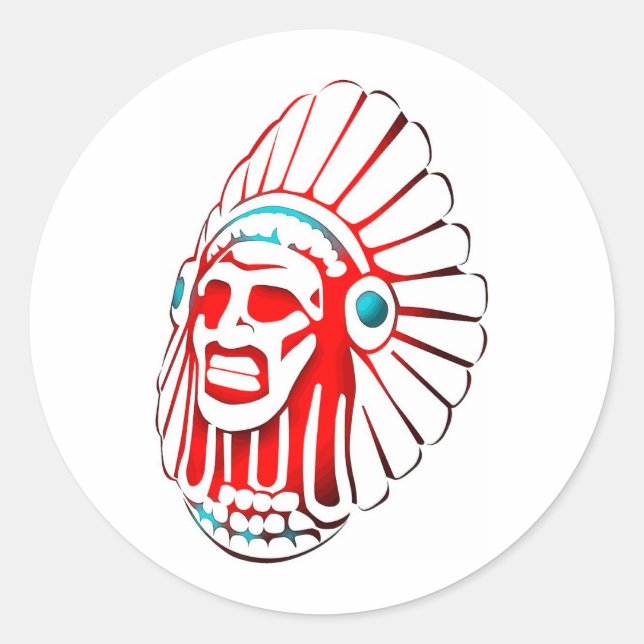 Native American Spirit 01 Classic Round Sticker (Front)