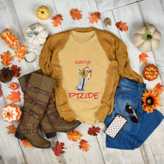 Native American Still Here Ayasha Cartoon  T-Shirt