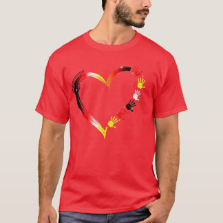 Native American Strong Indigenous Woman Heart  T-Shirt