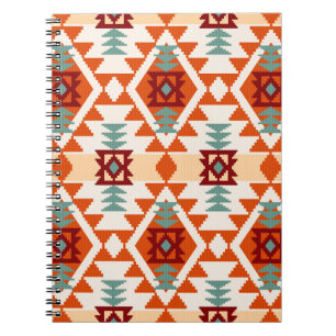Native American Style Geometric Seamless Notebook