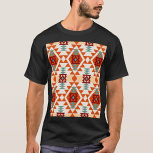 Native American Style Geometric Seamless T-Shirt