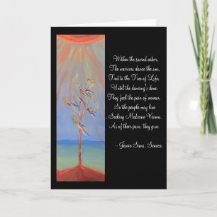 Native American Sun Dance Tree of Life Card