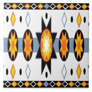 Native American Sun Pattern tile