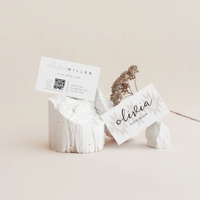 Native American Symbol Indigenous QR Code Business Card (Creator Uploaded)