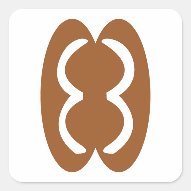 Native American Symbols - cherokee nation Unity  Square Sticker (Front)