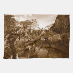 native american tea towel