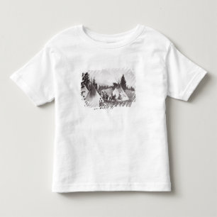 Native American Teepee Camp, Montana, c.1900 (b/w Toddler T-Shirt