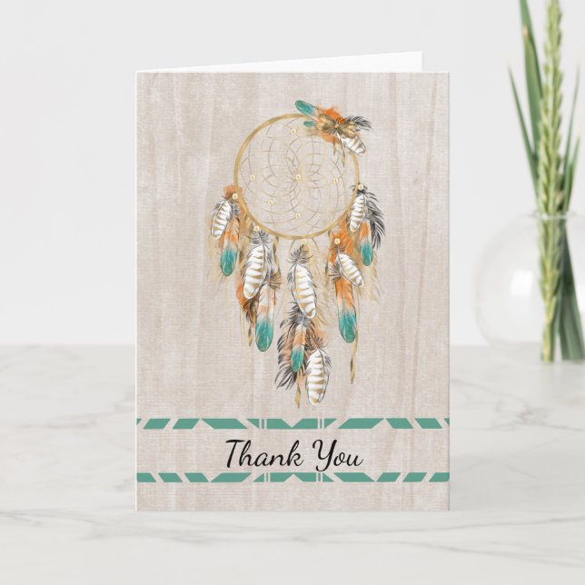 Native American Thank You with Dream Catcher Card (Front)