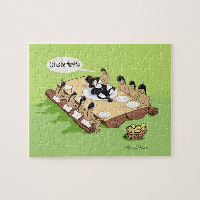 Native American Thanksgiving Jigsaw Puzzle (Horizontal)