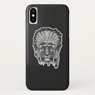 Native American Tiger Chief iPhone X Case