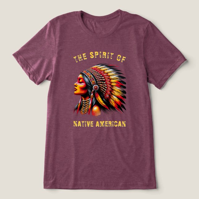 Native American Tri-Blend Shirt (Design Front)