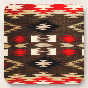Native American Tribal Design Print Coaster