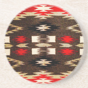 Native American Tribal Design Print Coaster