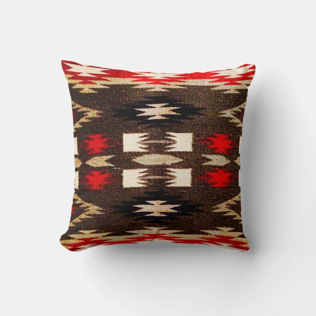 Native American Tribal Design Print Cushion (Front)