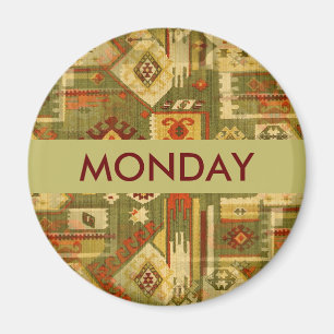 Native american tribal fabric I + your ideas Magnet
