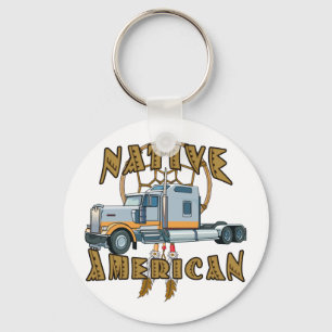 Native American Trucker Key Ring