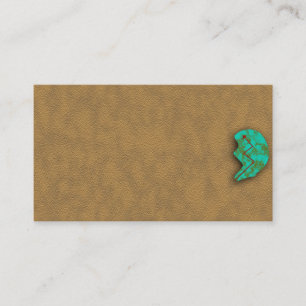 Native American Turquoise Zuni Bear Business Card