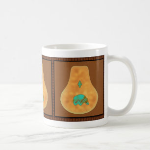 Native American Turquoise Zuni Bear Coffee Mug