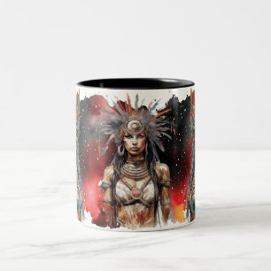 Native American Two-Tone Coffee Mug