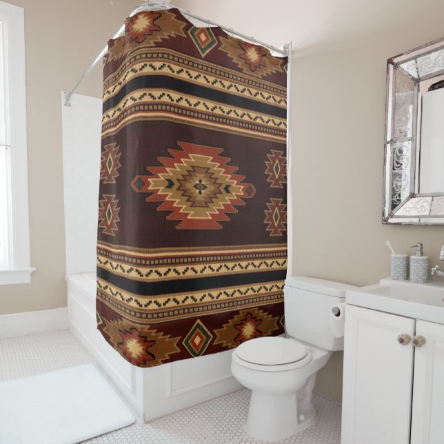 Native American United Weavers Shower Curtain (In Situ)